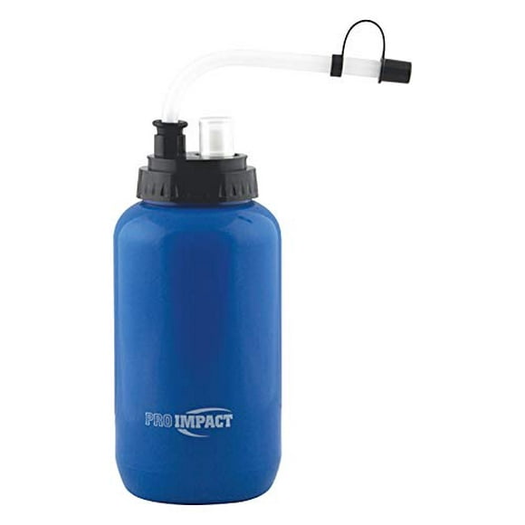 Pro Impact Boxing Hockey Lacrosse Water Bottle Squeezable Plastic w/Long Straw and Spray Cap - Ideal for Baseball Gym Yoga Sports Boxing Cycling Footb