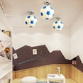 thumbnail image 3 of Inteprter Vidrio ahorro de energía y respetuoso del medio ambiente de la experiencia de la barra del fútbol de las luces de techo del balón de Iluminación y accesorios Negro, 3 of 6