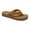Chestnut, variant on COBIAN Adult Female Braided Bounce Flip Flop Sandals, Color: Cream, Size: 12