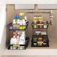 thumbnail image 2 of Under Sink Cabinet Organizer, Multi-purpose 2-Tier Under Sink Stackable Storage, 2 of 7