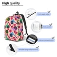 thumbnail image 4 of Bixox Snails Printing Canvas Backpack Lightweight Casual Travel Backpack School Backpack Fits 15.6 Inch Notebook, 4 of 5