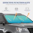 thumbnail image 4 of Vsdgher Teal Turquoise Print Car Windshield Sun Shade, Reflective Sunshade Window Sunshade Sun Visor Protector Fit for Cars,Trucks,SUVs-Medium, 4 of 6