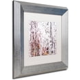 thumbnail image 2 of Trademark Fine Art "Winter Trees" Canvas Art by Lisa Powell Braun, White Matte, Silver Frame, 2 of 4
