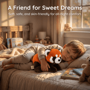 Lifelike Red Panda Stuffed Animal, Ultra-Soft Plush Red Panda Toy, Cute Cuddly Stuffed Red Panda Pillow, Realistic Plushie for Kids, Adults, Birthday, Christmas, Home Decor, Gift for Red Panda Lovers