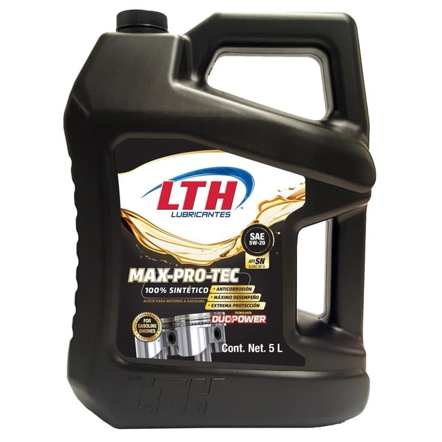 Aceite Motor Sintetico 5w20 Gf-5 LTH Max Pro Tec 5 Litros DUOPOWER