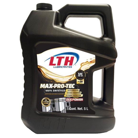 Aceite Motor Sintetico 5w20 Gf-5 LTH Max Pro Tec 5 Litros DUOPOWER