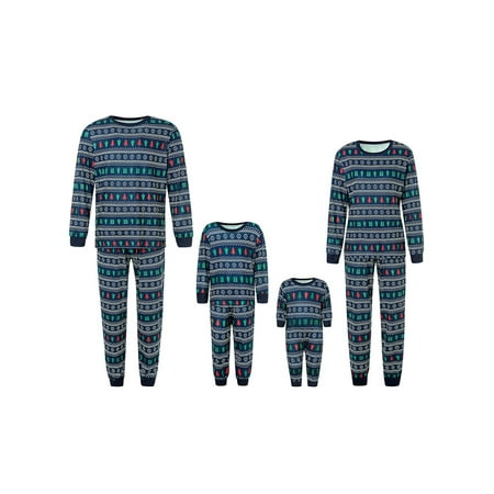 

Christmas Family Matching Pajamas Set Long Sleeve Top Tee Pants Pjs Sets Holiday Xmas Jammies Kids Couples Sleepwear
