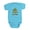 Turquoise, variant on CafePress - The World Is Waiting - Cute Infant Bodysuit Baby Romper - Size Newborn - 24 Months