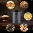 thumbnail image 6 of 2800ML Coffee Canister with Date Tracker&Transparent Window, 35OZ Coffee Container with 30ML Measure Spoon&4 co2 Valve, Coffee Bean Storage Container for Grounds Coffee, Beans, Tea(Gray), 6 of 15