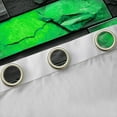thumbnail image 2 of Manfei Brick Wall Black Out Curtains,Geometric Rectangle Curtains Pack of 2 (42x63 Each),Black Green Bedroom Curtains,Lightweight Abstract Bedroom Decoration, 2 of 6