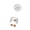 White, variant on lanema USB Desk Fan,Small Personals Table Fan 3 Speeds,Adjustable Mini Desktop Fan for Cooling Funny Duck Decors for Home Office