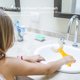 thumbnail image 5 of Cepillo de dientes para bebés Limpieza de dientes de silicona en forma de U para niños (Gato amarillo 6-12) Ehuebsd sin BPA, 5 of 9