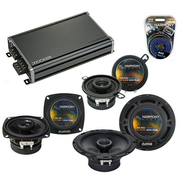 Fits Saab 9000 Series 1986-1998 Speaker Upgrade Harmony Speakers & CXA360.4 Amp