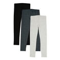 thumbnail image 2 of Wonder Nation Girls Kid Tough Leggings, 3-Pack, Sizes 4-18 & Plus, 2 of 3