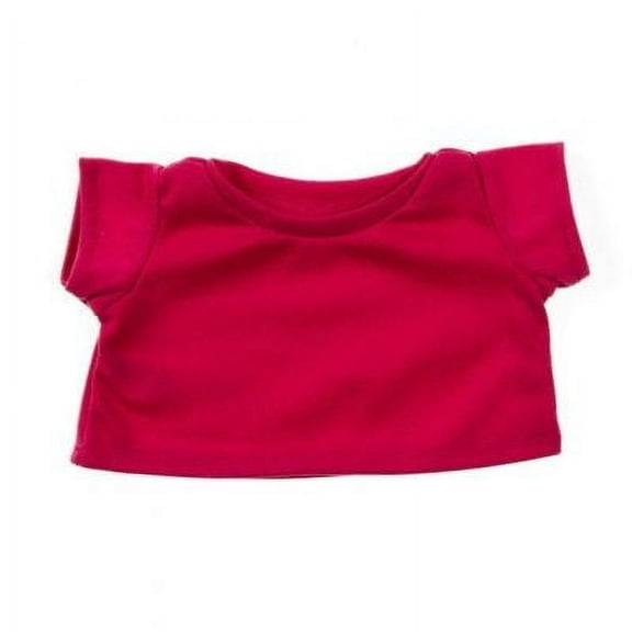 Plush Gear Heliconia Pink Basic T-Shirt Fits 14-18" Plush Toys Soft Tee for Stuffed Animals & Kids Gifts