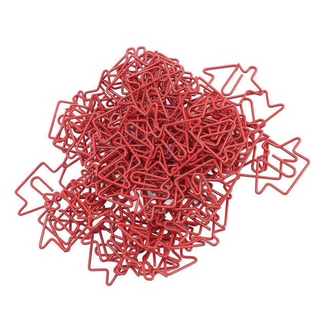 100Pcs House Shaped Paper Clips, Iron Wire Bookmark Cute Paper Clips Marking Clips Fancy Paperclips, for Organizing, Marking