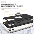 thumbnail image 6 of SZMLOGB Phone Case for iphone 11Pro(5.8") with Ring Holder Shock Resistant Scratch Resistant PC Silicone Heavy Duty Protective Case-black, 6 of 6