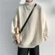 thumbnail image 3 of Suéteres de punto para hombre, ropa gráfica bonita para hombre, jerseys estampados de cuello alto, jerseys negros de cuello alto, S, diseñador de lujo, nuevos en ropa informal, 3 of 5