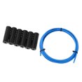 thumbnail image 1 of 9.7 ft / Roll Mountain Road Bike Desviador de bicicleta Cable Housing Cubierta de er Wire Protective Sleeve con 6 piezas Tapas de Azul Soledad Carcasa del cable de cambio de bicicleta, 1 of 10