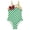 Green, variant on TiaoBug Girls Christmas Costume Sequins Striped Gymnastics Dancing Leotard Xmas Party Jumpsuit Red 6