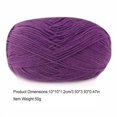thumbnail image 4 of Toystoory Hilo para tejer hilo suéter bufanda guantes paquete de juguetes suministros para el hogar manualidades duraderas 4 capas para Artesanía 62 morado oscuro, 4 of 5