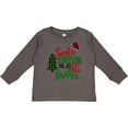 thumbnail image 3 of Inktastic Santa is Promoting Me to Big Brother Green Plaid Tree Boys Long Sleeve Toddler T-Shirt, 3 of 5