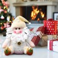 thumbnail image 4 of Christmas Santa Snowman Plush Ornament, Holiday Tree Hanging Decoration, Festive Home Display Accent, Seasonal Gift Collectible, 4 of 6
