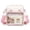 Pink, variant on CAIXIA Messenger Bag For Women Kids Cute Badge Pattern Transparent Shoulder Crossbody Bag, Lightweight Casual Handbag For Boys Girls Daily Use
