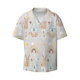 thumbnail image 3 of Goofa Animals In Tribe Printed Men's Casual Short-sleeved Shirt,Lightweight Breathable Button-down,Summer Casual men's top,Versatile Fashion shirt-Medium, 3 of 7