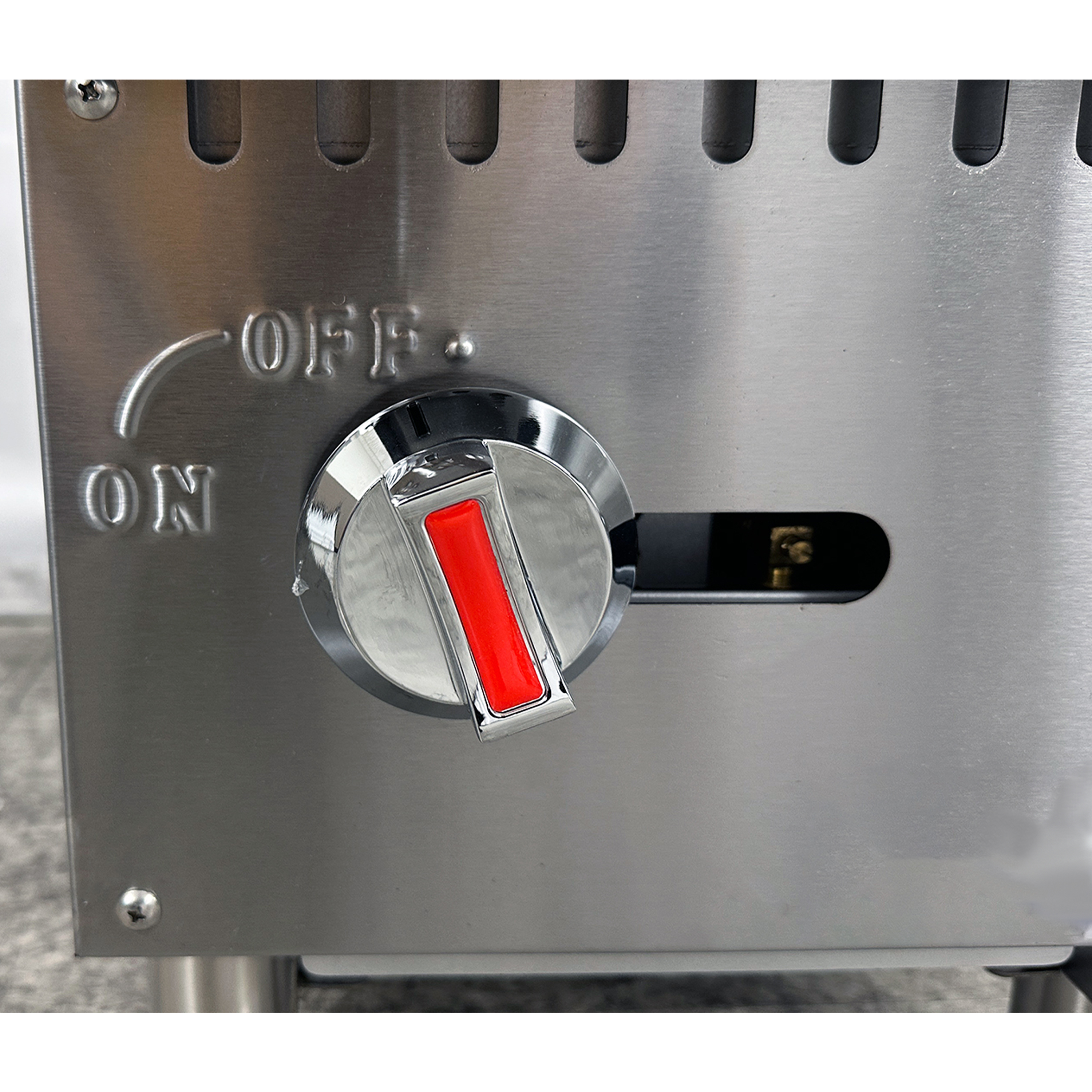 12" Economy Gas Charbroiler, 30,000 BTU, Stainless Steel Commercial Countertop Grill, NSF