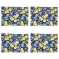 thumbnail image 3 of Saro Lifestyle Lemon Design Table Mats (Set of 4), 3 of 4