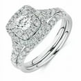 thumbnail image 3 of 3CT Round Cut Lab Created Diamond 14K White Gold Plated Engagement Ring Bridal Set For Her 925 Sterling Silver, 3 of 4