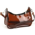 thumbnail image 2 of BadPiggies Stadium Approved Clear Shoulder Bag for Women Plastic Zipper Handbags Small Purse Crossbody Bag, 2 of 10