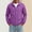 Purple, variant on Men Lapel Collar Snap Button Jacket Drawstring Hem Lightweight Wind Resistant Casual Outerwear for Spring Fall Daily Street Campus Travel Walking Army Green S