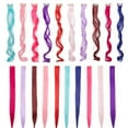 thumbnail image 1 of Mèches Lisses à Clip, Extensions de Cheveux Synthétiques Résistantes à la Chaleur, en Plusieurs Couleurs, 1 of 6