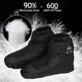 thumbnail image 2 of Shoe covers,Down Socks Booties Down Booties Down Slipper Down Feet Covers Slipper Boot Waterproof Booties Warm Socks Covers Men Women Warm Socks Waterproof Qisuo Fapao Warmer Twirltide, 2 of 7
