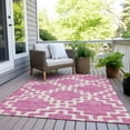 thumbnail image 2 of Addison Rugs Machine Washable Indoor/ Outdoor Chantille Geo Trellis Rug Blush - 10' x 14', 2 of 5