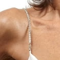 thumbnail image 7 of 1Pair Bra Straps, Adjustable Thin Rhinestone Strap Bra, Sparkly Crystal Invisible Shoulder Strap Non-Skid Bra Belt for Bra, Protect Your off Shoulder Clothes from Slipping off, Gold, 7 of 7