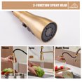 thumbnail image 2 of CASAINC Single-Handle Pull Down Sprayer Kitchen Faucet with Power Clean Multi-Function Spray in Brushed Gold, 2 of 4