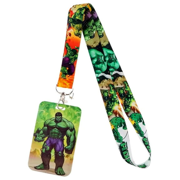 The Hulk Character Logo Lanyard With ID Holder Keychain