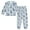 Cute Blue Dinosaurs, variant on Fluffy Pajamas Set Fuzzy Winter Warm Pj Sets Pullover Tops and Long Pants Cute Airplanes X-Small