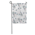 thumbnail image 1 of POGLIP Abstract Summer Pattern Tropical Palm Leaves and Triangles Halftone Geometric Garden Flag Decorative Flag House Banner 28x40 inch, 1 of 2