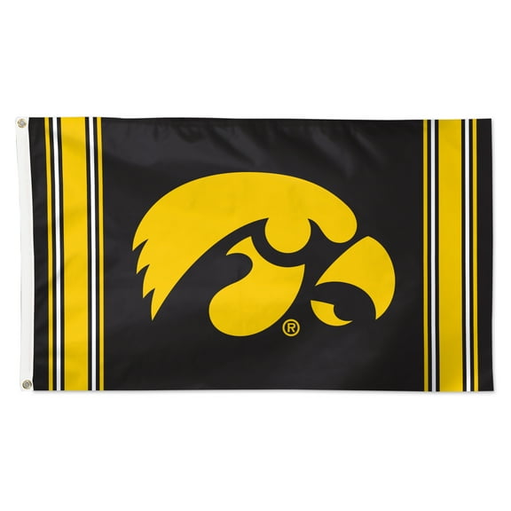 WinCraft Iowa Hawkeyes 3' x 5' Vertical Stripe Deluxe Single-Sided Flag