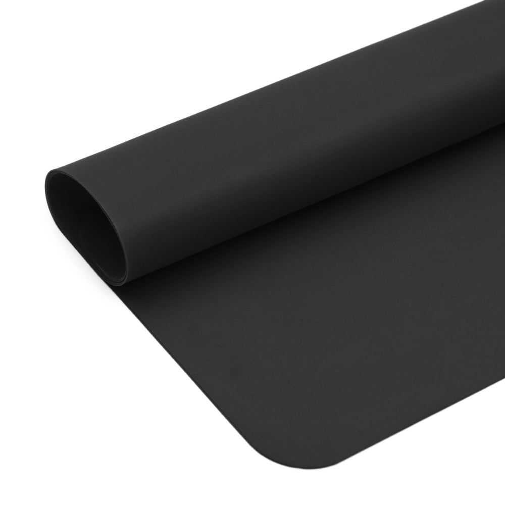 Silicone Placemats for Toddlers Non Slip, Goylser Black Placemats Set of 4  Washable, Black Rustic Placemats Small Placemats for Small Table (Black) 