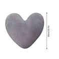 thumbnail image 3 of Large Heart Shaped Pillow, 20 Inch Plush Throw Pillow, Soft Decorative Cushion, Furry Heart Pillow for Sofa Bed, Home Decor Accent Pillow, Cozy Reading Pillow, Gift Idea, Various Colors, 3 of 5