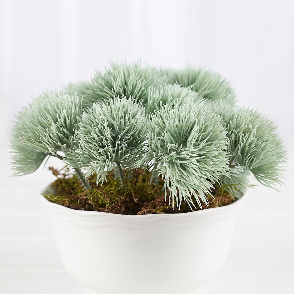 15pc Vinyl Moss Grass Picks - for Fairy Gardens and Faux Succulents - Factory Direct Craft