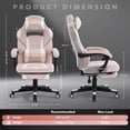 thumbnail image 3 of Yeshouse Silla gaming grande y alta, silla de ordenador giratoria con reposapiés, reposacabezas ajustable y reclinación de 90° a 160°, 3 of 8