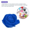 thumbnail image 4 of Artificial Rose Flower Heads, Bright Blue PE Faux Flowers 1.38 Inch 250Pcs, 4 of 5