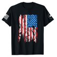 thumbnail image 3 of Camiseta de manga corta patriótica con bandera EE. UU. XLIEVO, 3 of 5