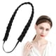 thumbnail image 1 of Diadema elástica trenzada de moda, banda de pelo sintético con trenzas clásicas, accesorio de belleza para mujer (negro), 1 of 6